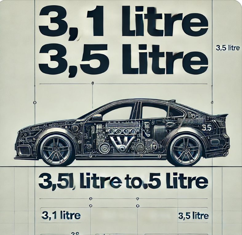 Service plan for vehicles 3.1 litre to 3.5 litre